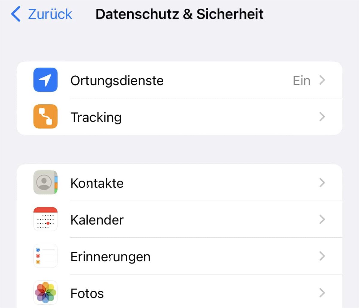 , Datenschutz bei iOS: Einstellungen richtig vornehmen