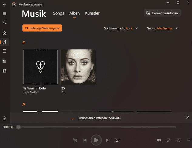 Windows 11: Musik wiedergeben und Rippen
