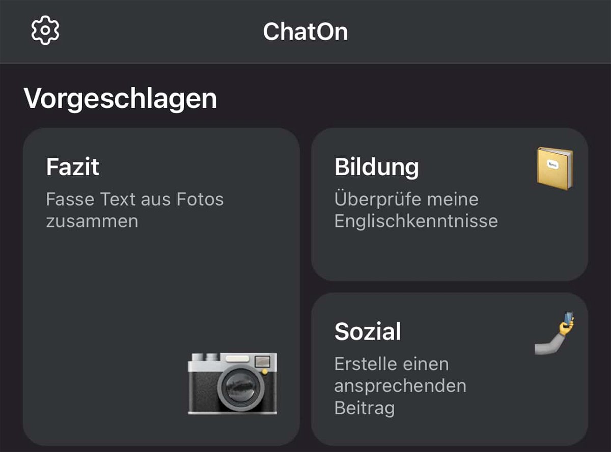 ChatOn: KI-Assistent für iOS