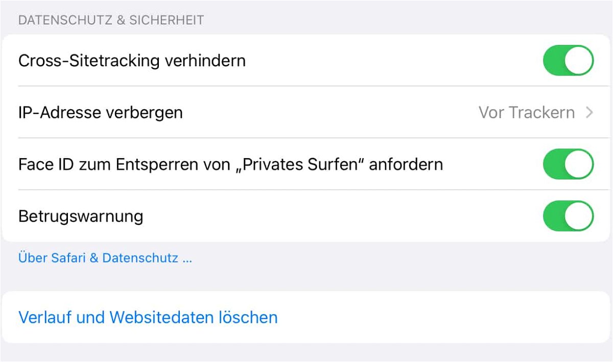 Privates Surfen unter iOS 17