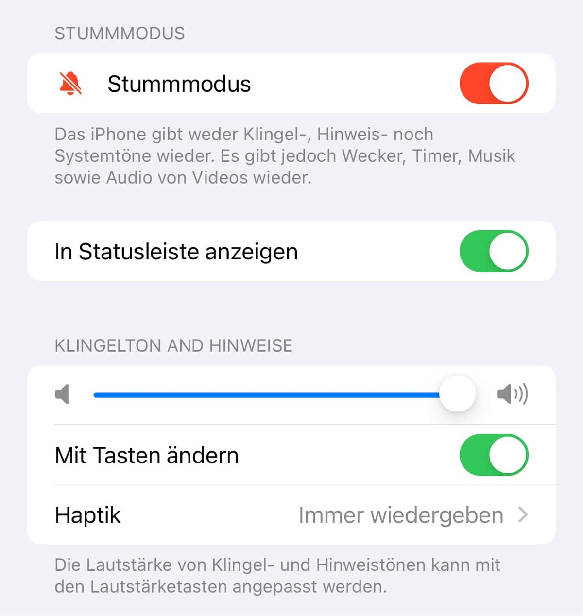 Hilfe: Zwei Lautstäkeregler bei iOS 17?