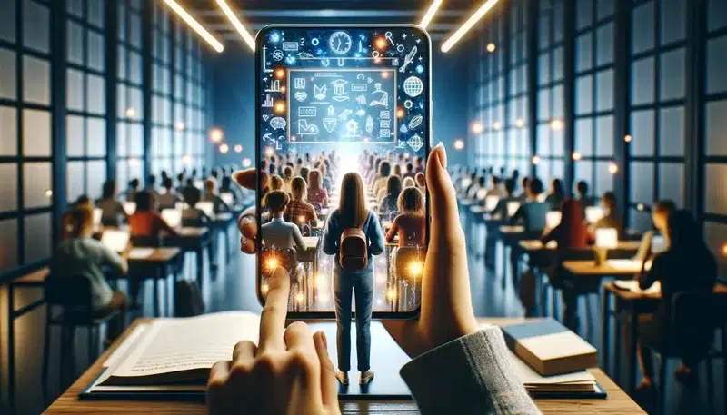 Neue kulturelle Horizonte erobern und Sprachen lernen: Wer mag, kann Sprachen mit KI oder einer App lernen - oder im direkten Austausch mit Menschen, die die Sprachen auch wirklich sprechen im virtuellen Klassenzimmer.