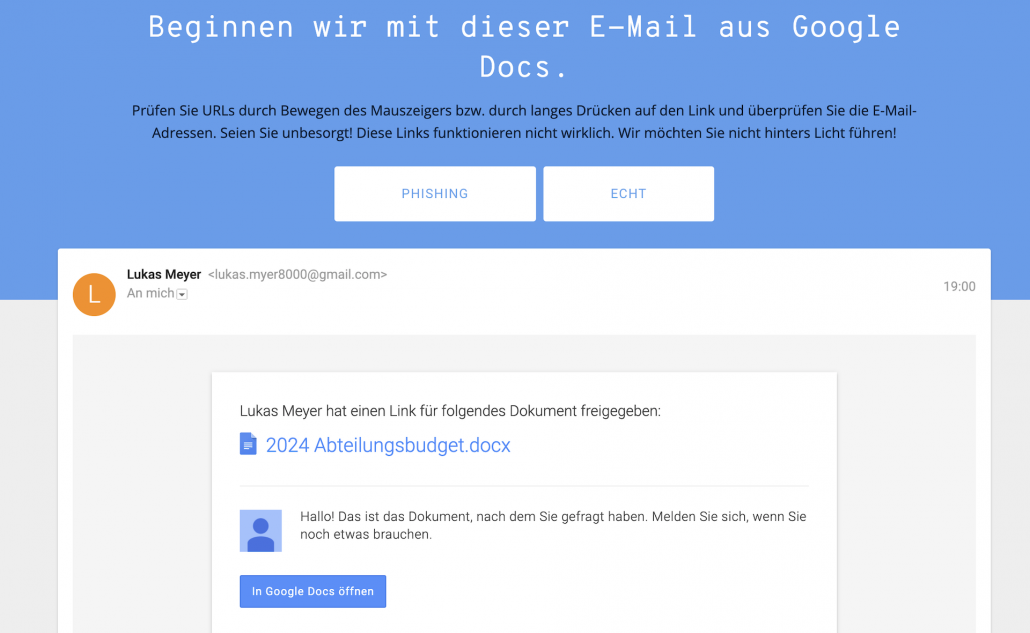 Google bietet einen interessanten Lerntest an