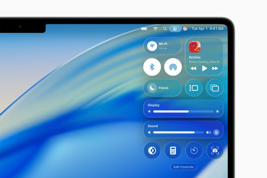 Seitenleisten und Symbolleisten in Apps basieren auf Liquid Glass und rücken die Inhalte der Nutzer:innen stärker in den Mittelpunkt und reflektieren die Tiefe ihres Arbeitsplatzes