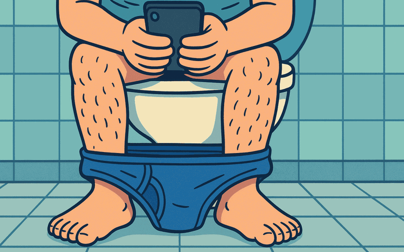 Smartphone auf dem Klo: Wenn das stille Örtchen zur digitalen Lounge wird