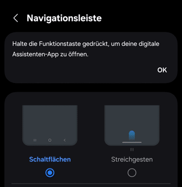 Anleitung zur Nutzung der Navigationsleiste