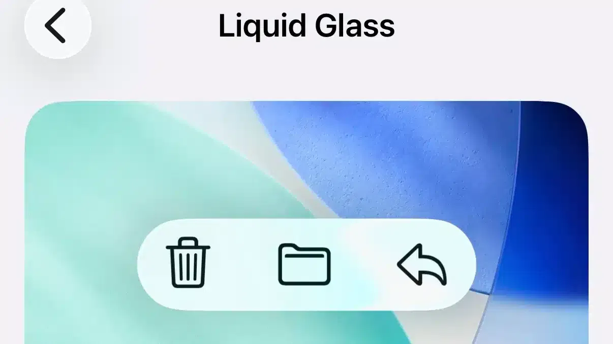 Liquid glass ist eine der sichtbarsten Neuerungen de jüngsten Zeit