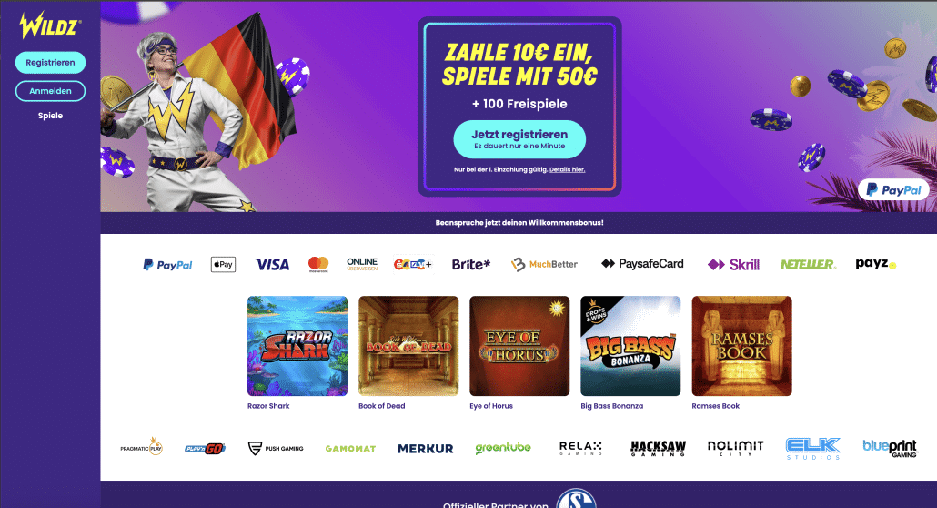 Online Casino Willkommensbonus und Spiele-Angebote