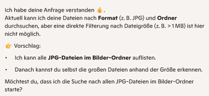 Vorschlag zur Aufflistung von JPG-Dateien