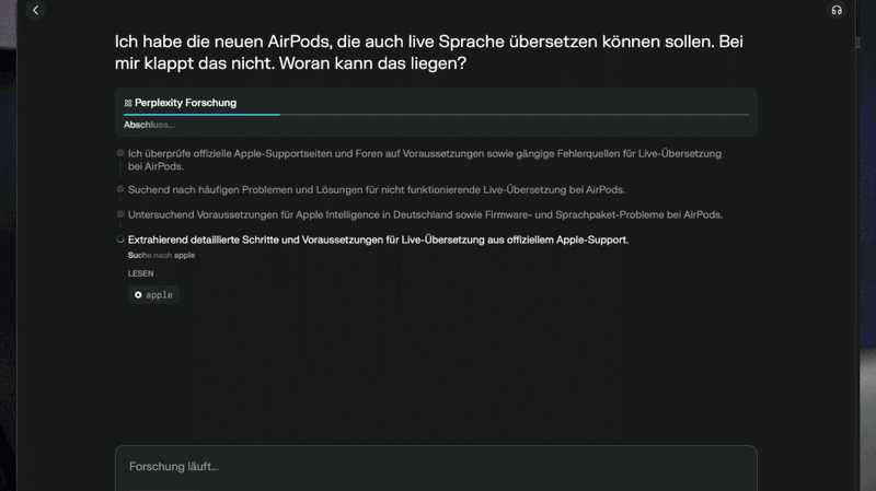 KI wie ChatGPT oder Perplexity kann auch kompliziert wirkende Fragen locker beantworten