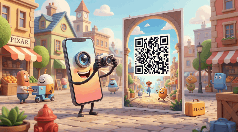 Was tun, wenn der QR Code, den man scannen soll, im eigenen Smartphone DIsplay zu sehen ist?