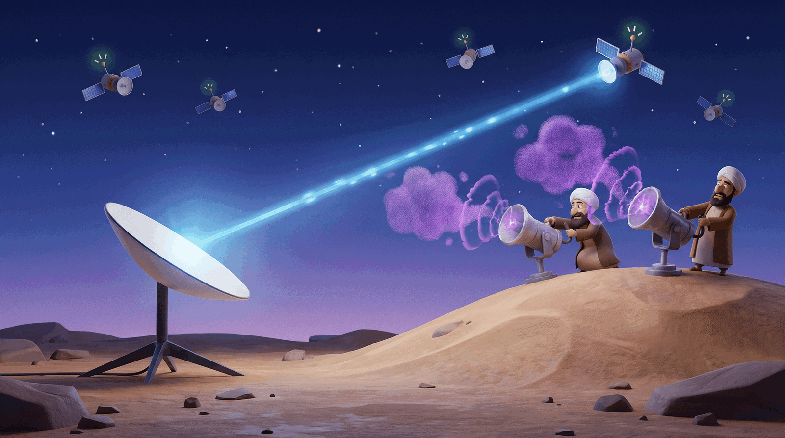 Im Iran stört das islamische Regime die Funkstrecke von Starlink