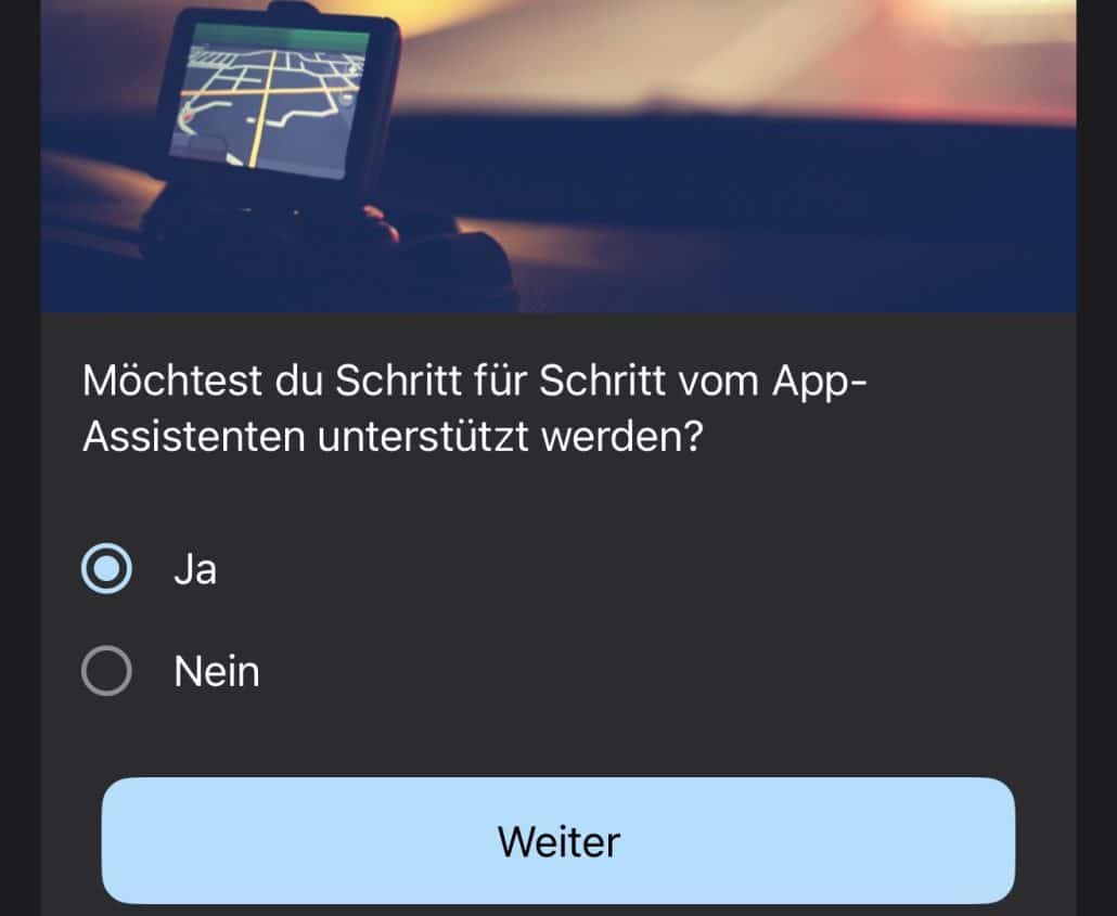 Frage zur Schritt-für-Schritt Unterstützung durch App-Assistenten