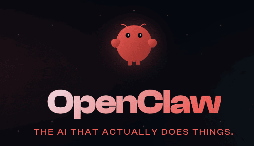 Rote Figur mit zwei Augen und Antennen