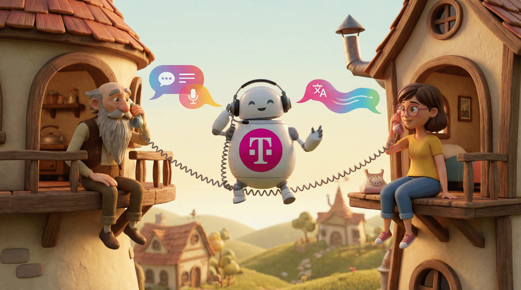 Die Telekom hat auf dem MWC eine Art KI-Live-Dolmetscher für Telefongespräche vorgestellt